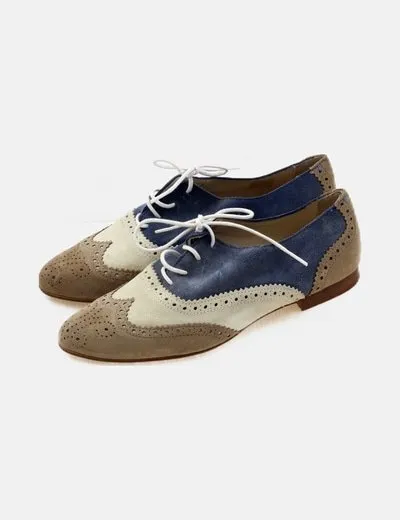 D'Buzz Zapatos blucher tricolor