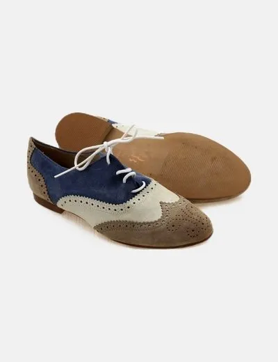 D'Buzz Zapatos blucher tricolor