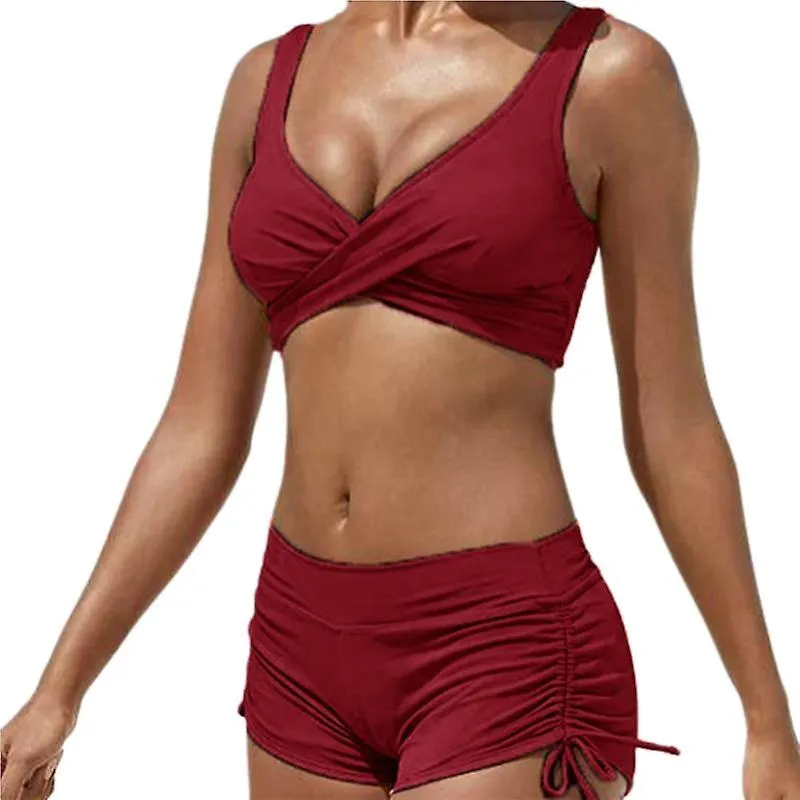Deportes femeninos de bikini dividido europeo y americano