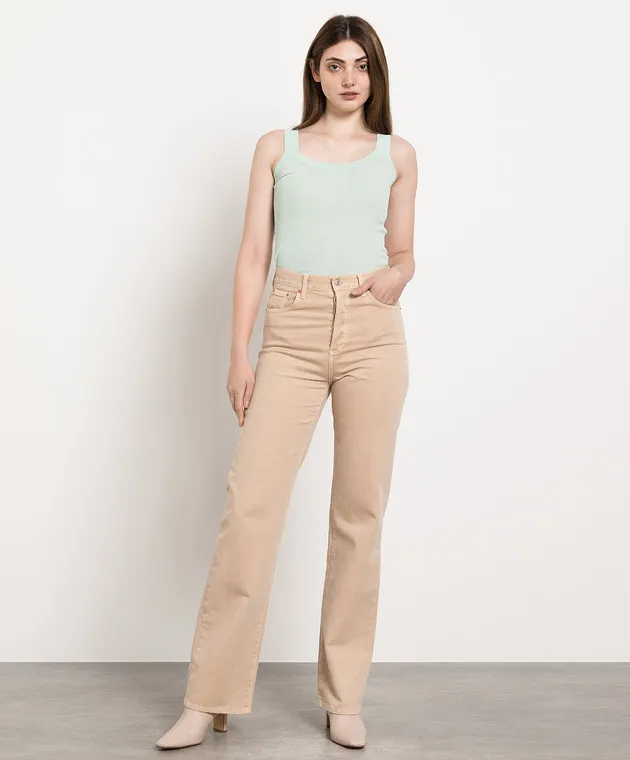 Ermanno Scervino Green ribbed top