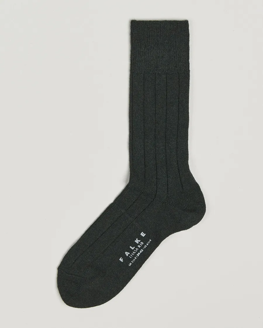 Falke Lhasa Cashmere Socks Forest Green