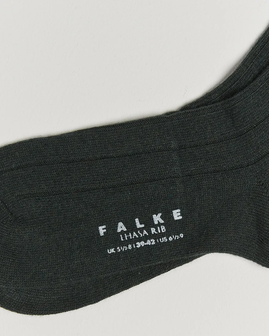 Falke Lhasa Cashmere Socks Forest Green