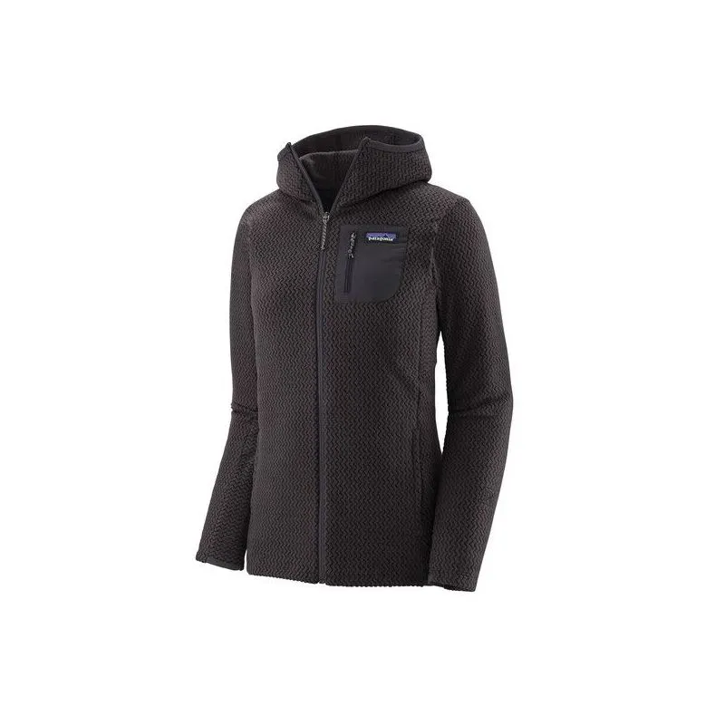 FORRO POLAR PATAGONIA R1 AIR FULLZIP HOODY (NEGRO) PARA MUJER
