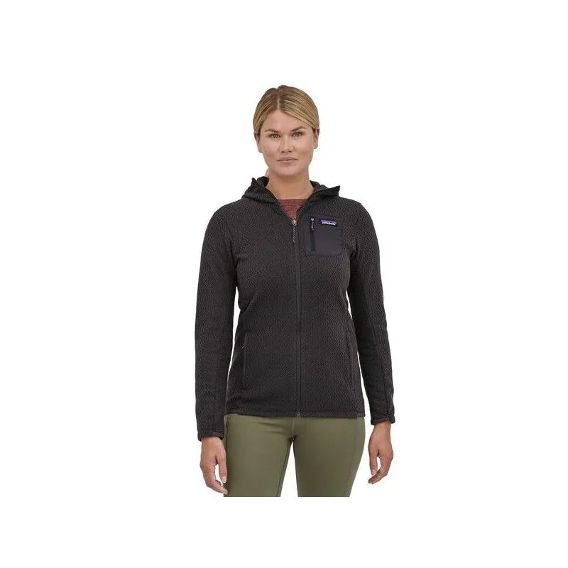 FORRO POLAR PATAGONIA R1 AIR FULLZIP HOODY (NEGRO) PARA MUJER