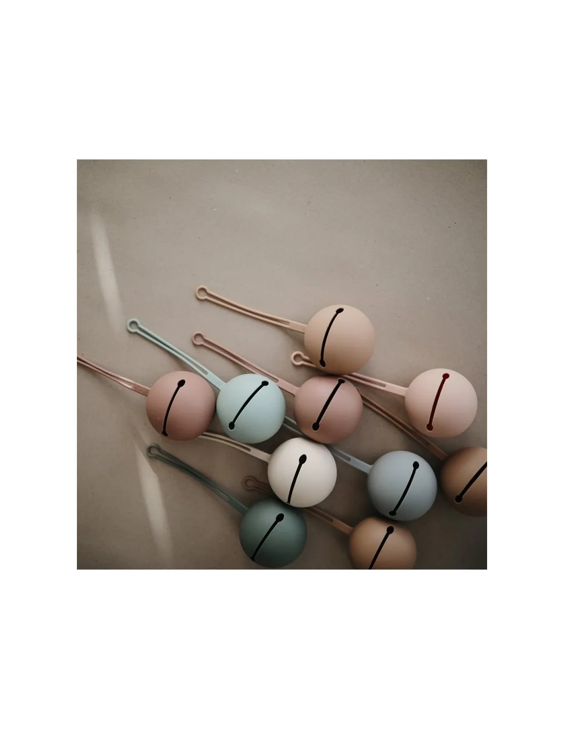 Funda chupete Mushie Solid Stone