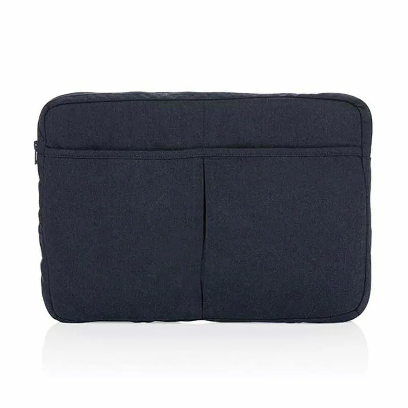 Funda portátil corporativa 15,6" de algodón reciclado Laluka