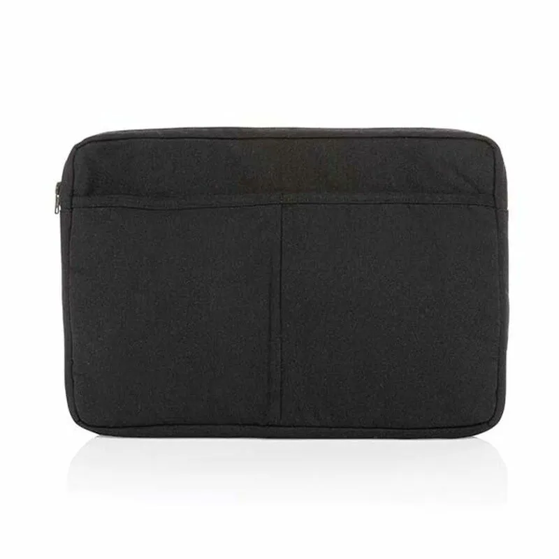 Funda portátil corporativa 15,6" de algodón reciclado Laluka
