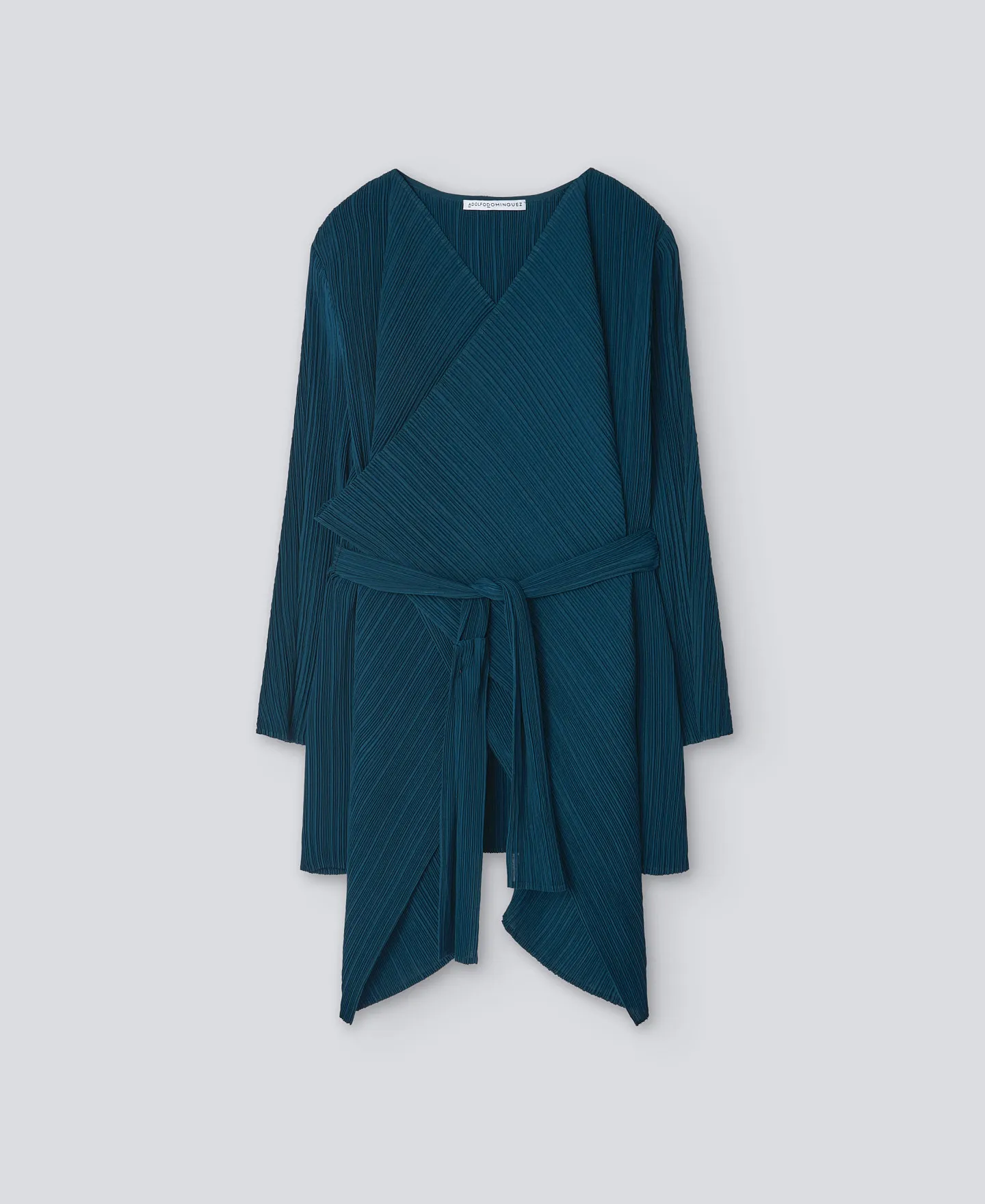 Green crinkle jacket woman