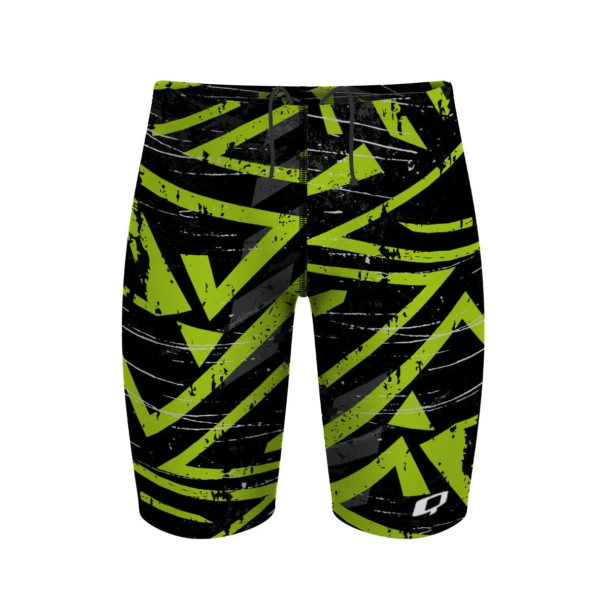 GREEN GLITCH  JAMMER SWIMSUIT