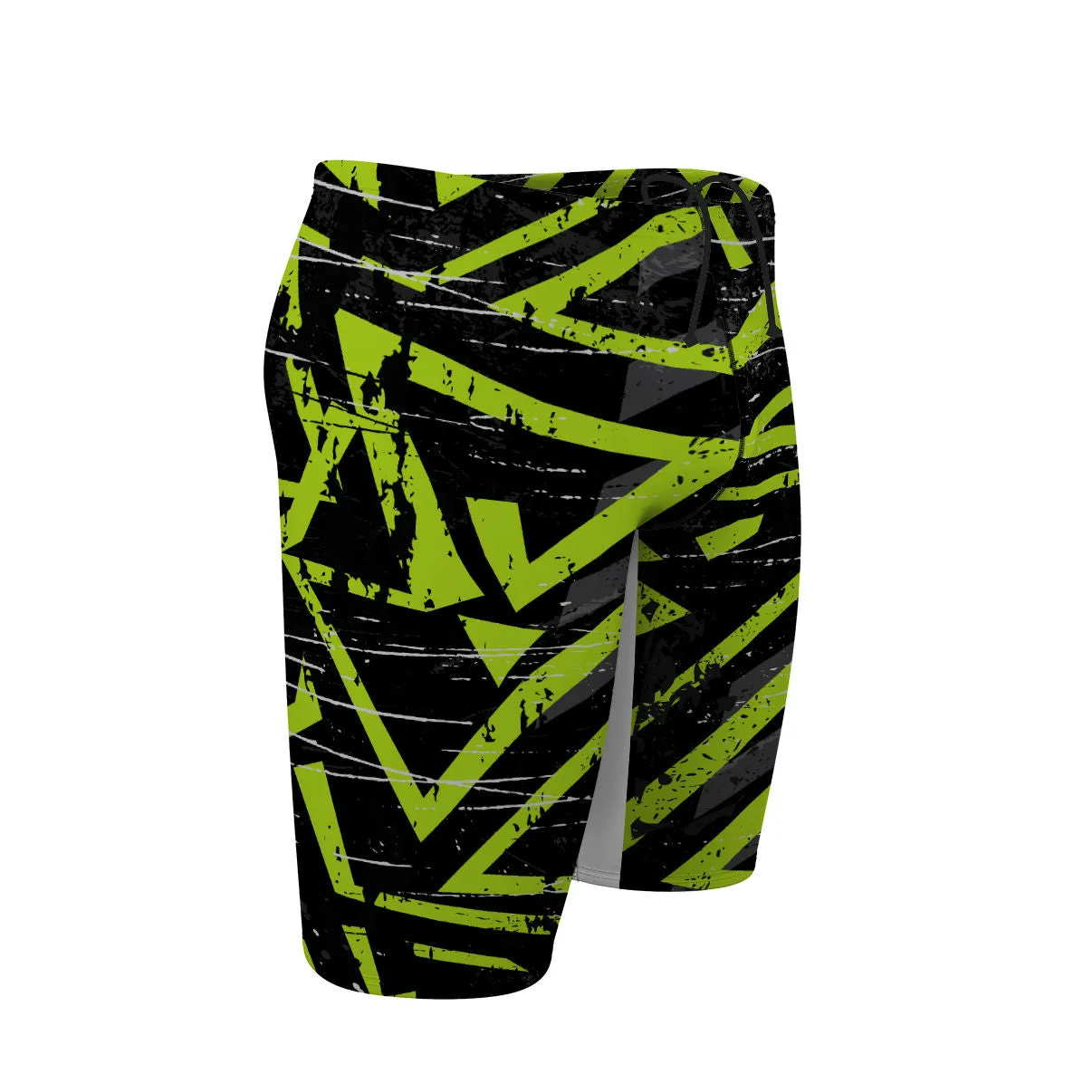 GREEN GLITCH  JAMMER SWIMSUIT