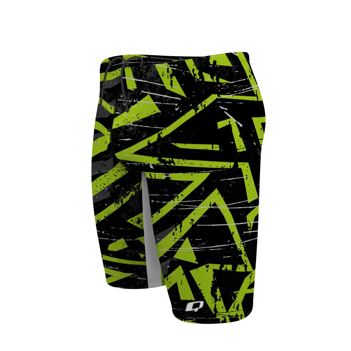 GREEN GLITCH  JAMMER SWIMSUIT