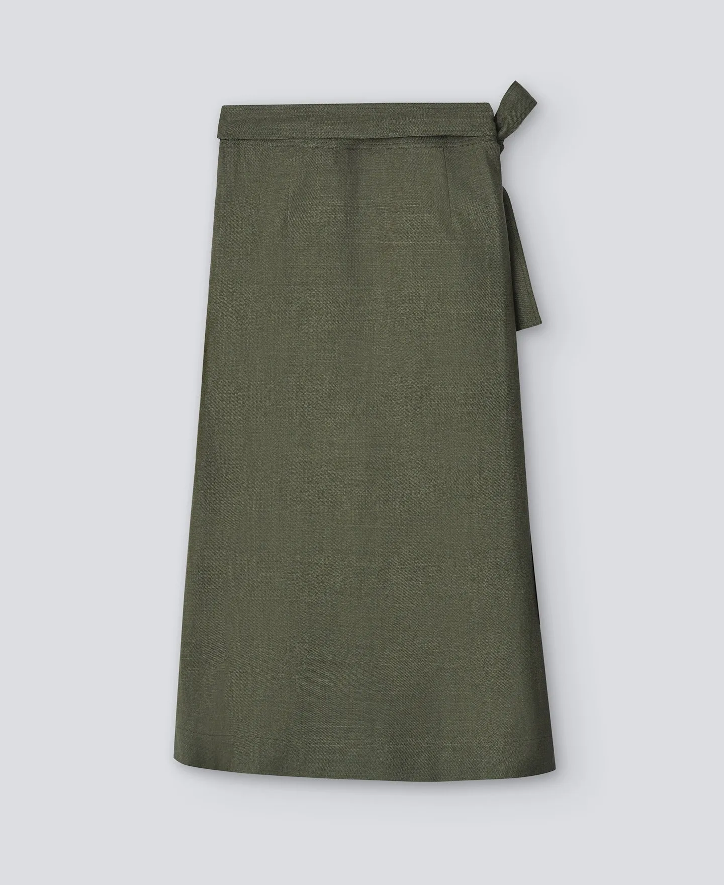 Green skirt with side bow