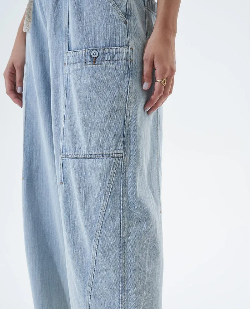 Jean Carpenter fit con elástico en pretina para mujer