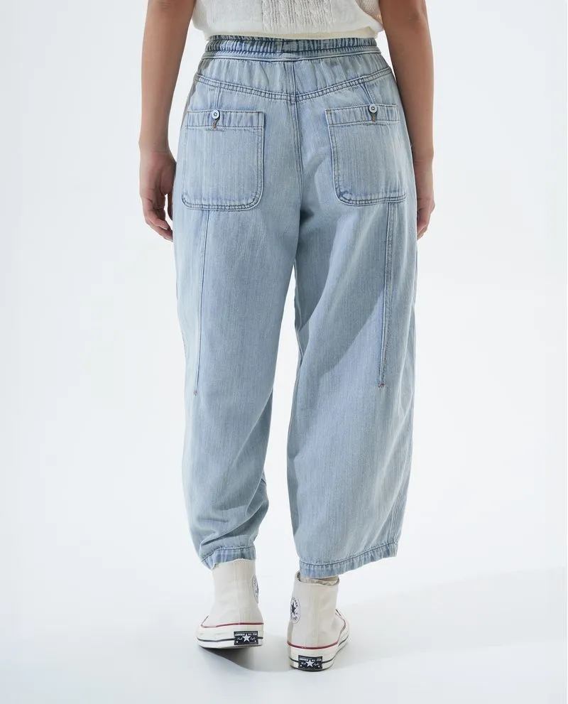 Jean Carpenter fit con elástico en pretina para mujer