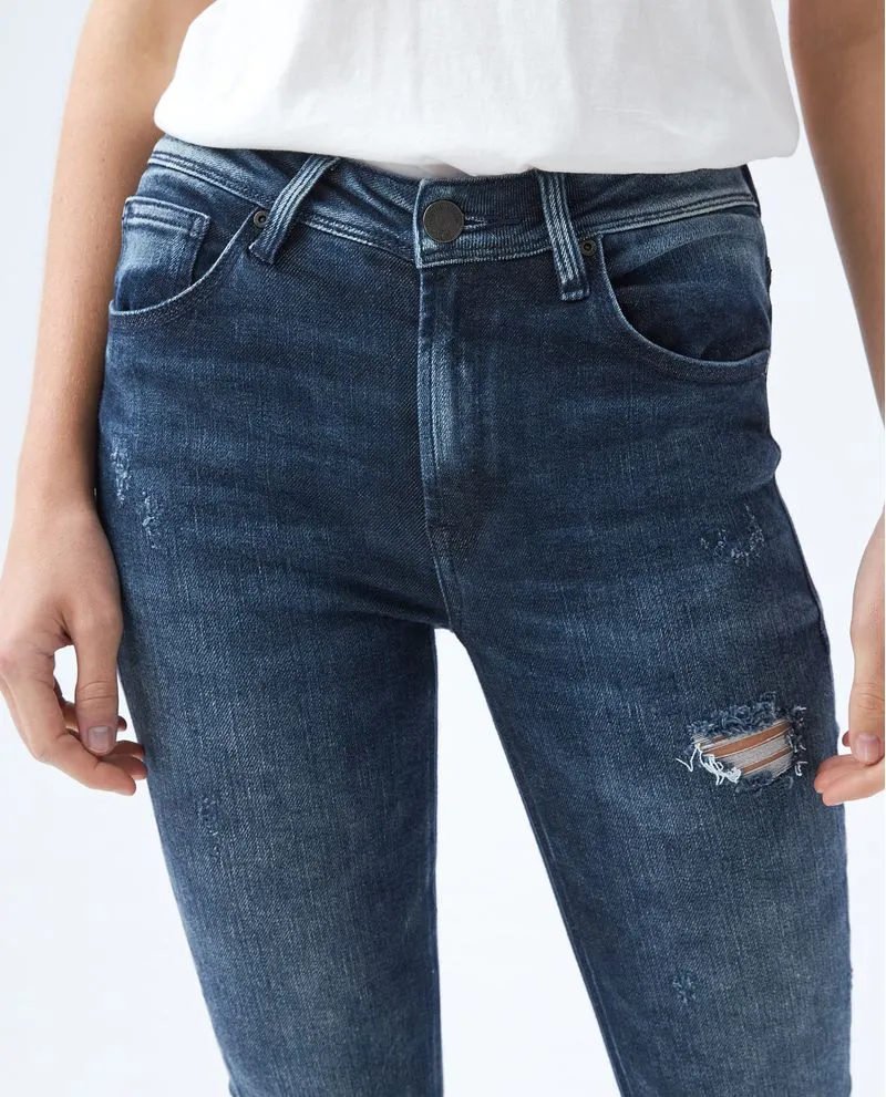 Jean Jegging oscuro para mujer