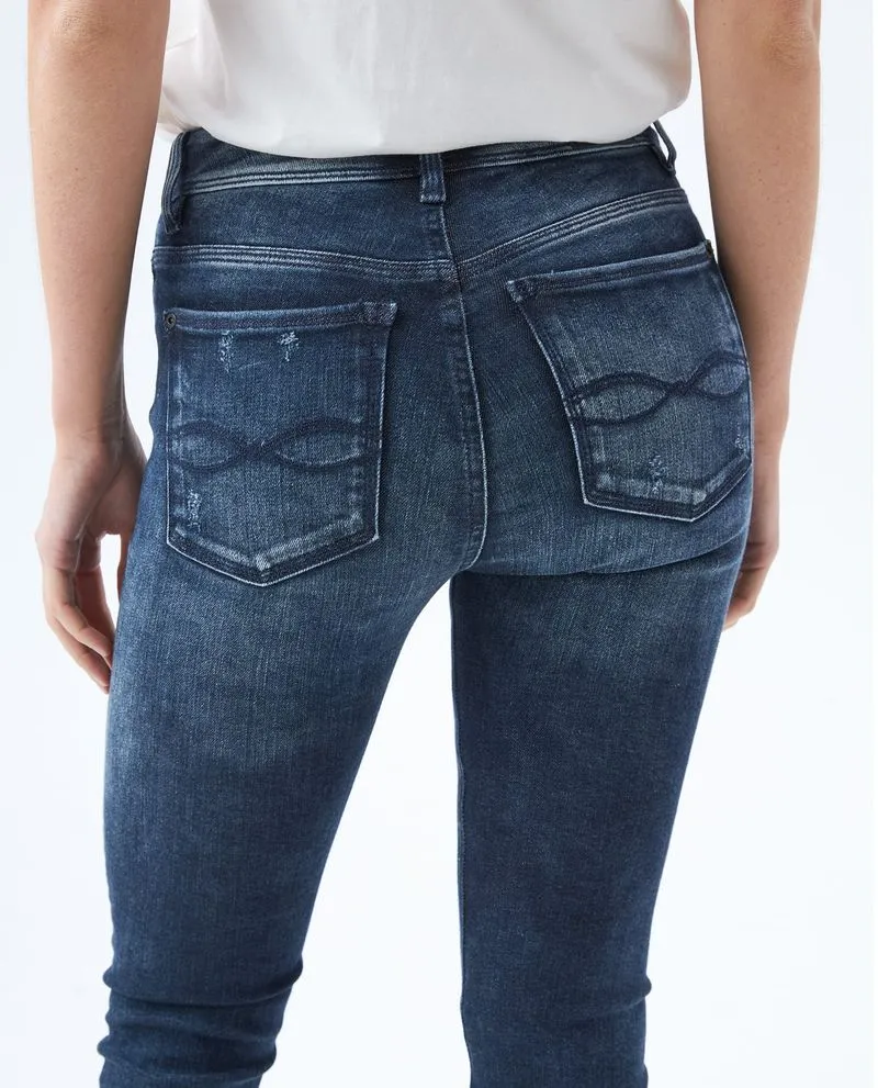 Jean Jegging oscuro para mujer