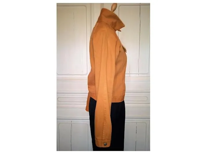 Jean Paul Gaultier GAULTIER JEAN PAUL CHAQUETA VAQUERA OCRE CON SIGNOS BOTONES T 38 Amarillo 