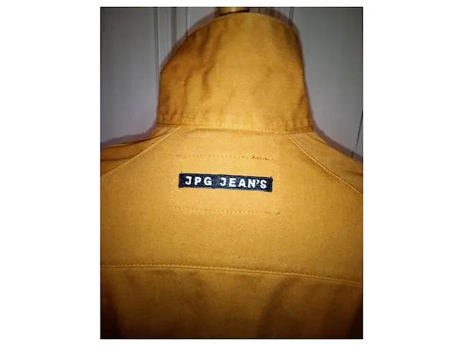 Jean Paul Gaultier GAULTIER JEAN PAUL CHAQUETA VAQUERA OCRE CON SIGNOS BOTONES T 38 Amarillo 
