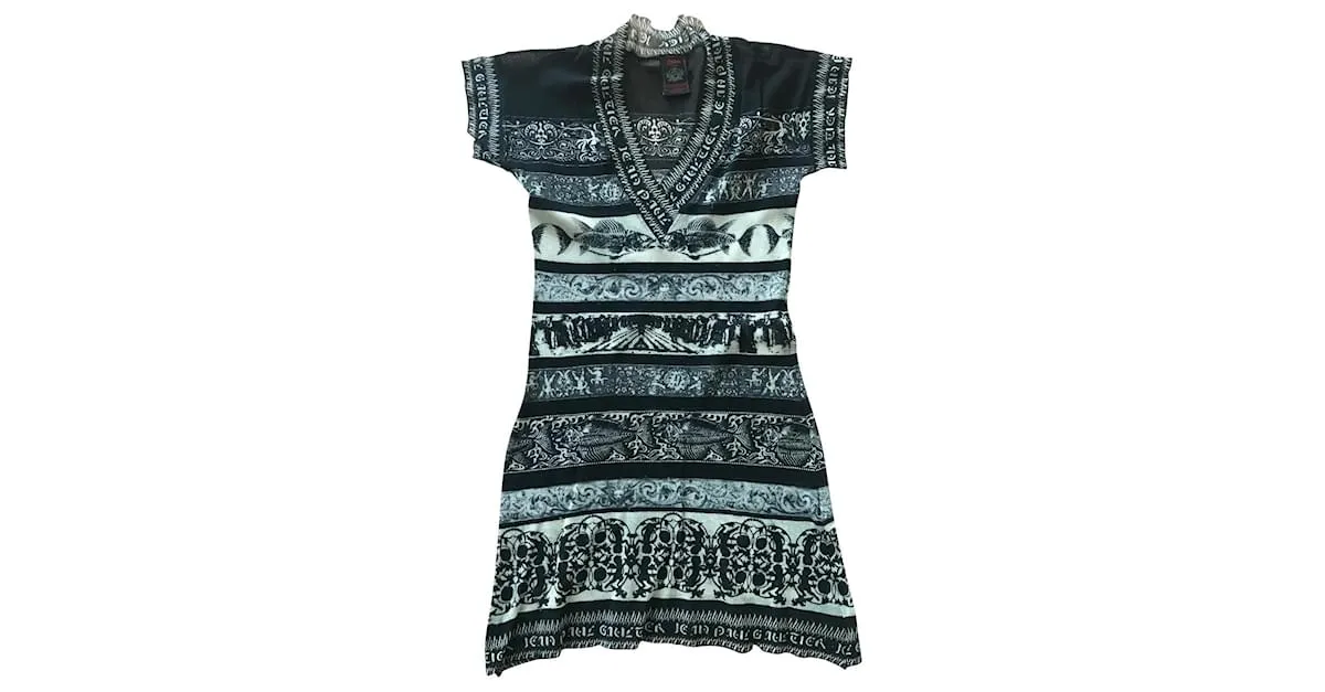 Jean Paul Gaultier Tops Negro Blanco 