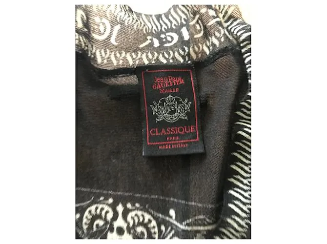 Jean Paul Gaultier Tops Negro Blanco 