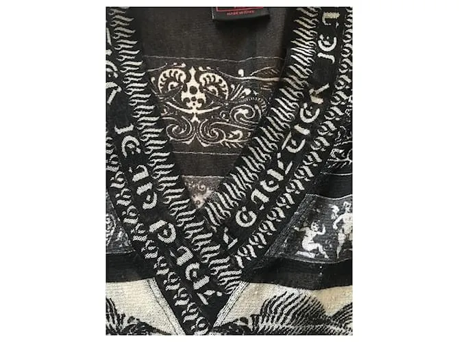 Jean Paul Gaultier Tops Negro Blanco 