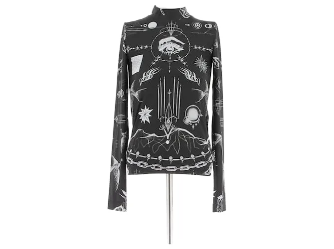 JEAN PAUL GAULTIER Tops T.US 1 poliéster Negro 