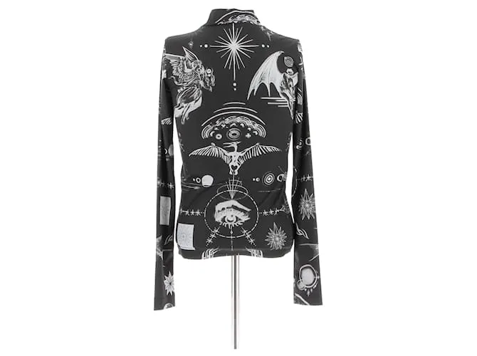 JEAN PAUL GAULTIER Tops T.US 1 poliéster Negro 