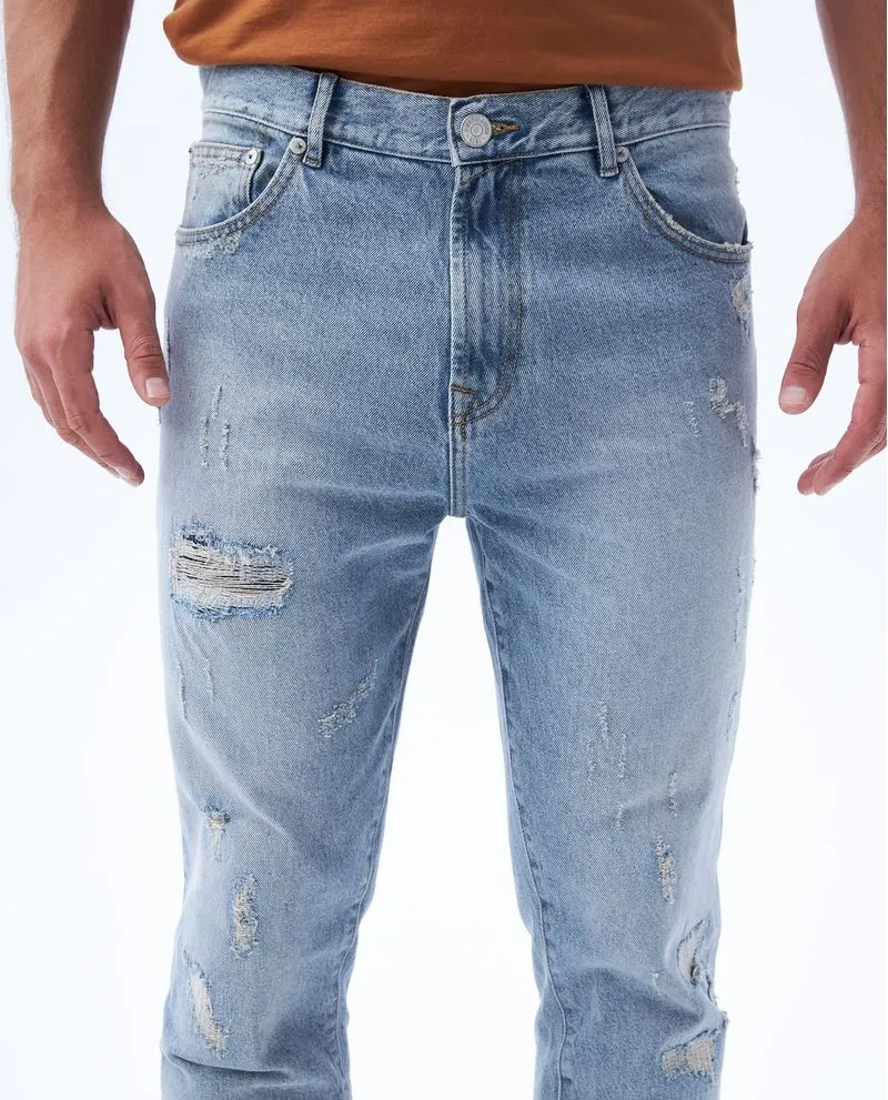 Jean Relaxed fit tono claro para hombre