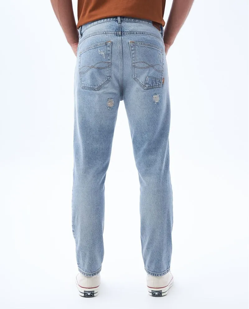 Jean Relaxed fit tono claro para hombre