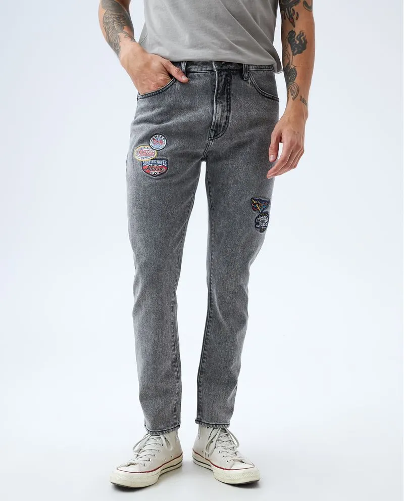 Jean Relaxed negro para hombre