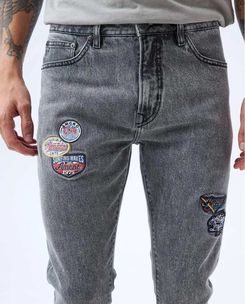 Jean Relaxed negro para hombre