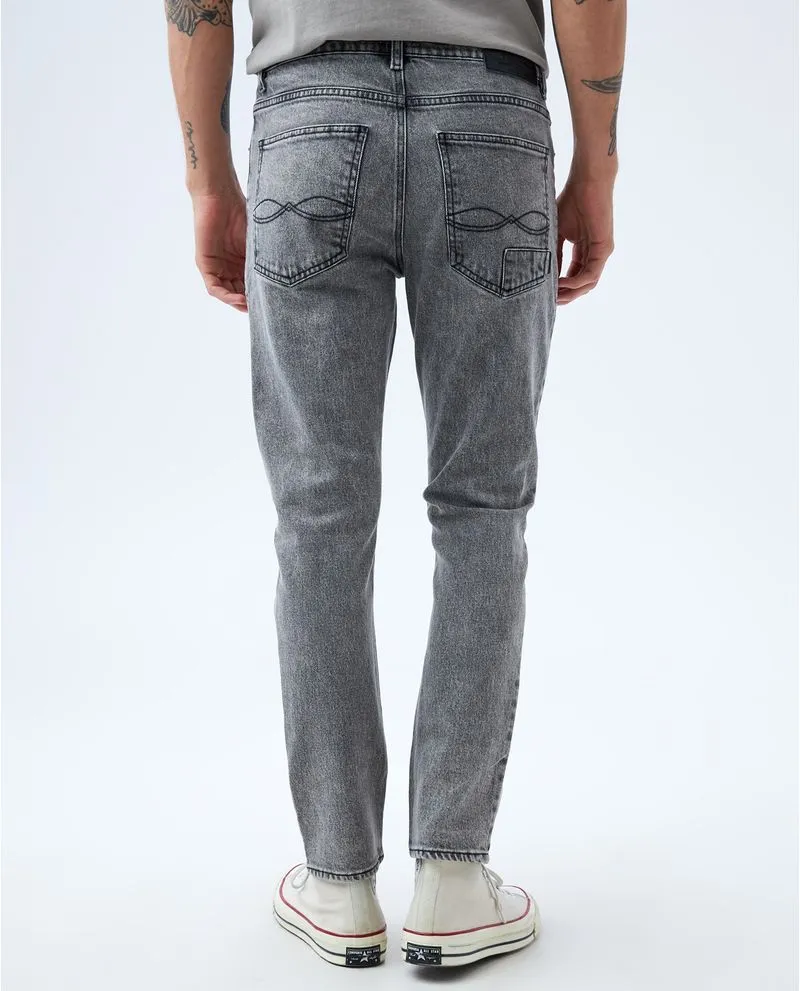 Jean Relaxed negro para hombre
