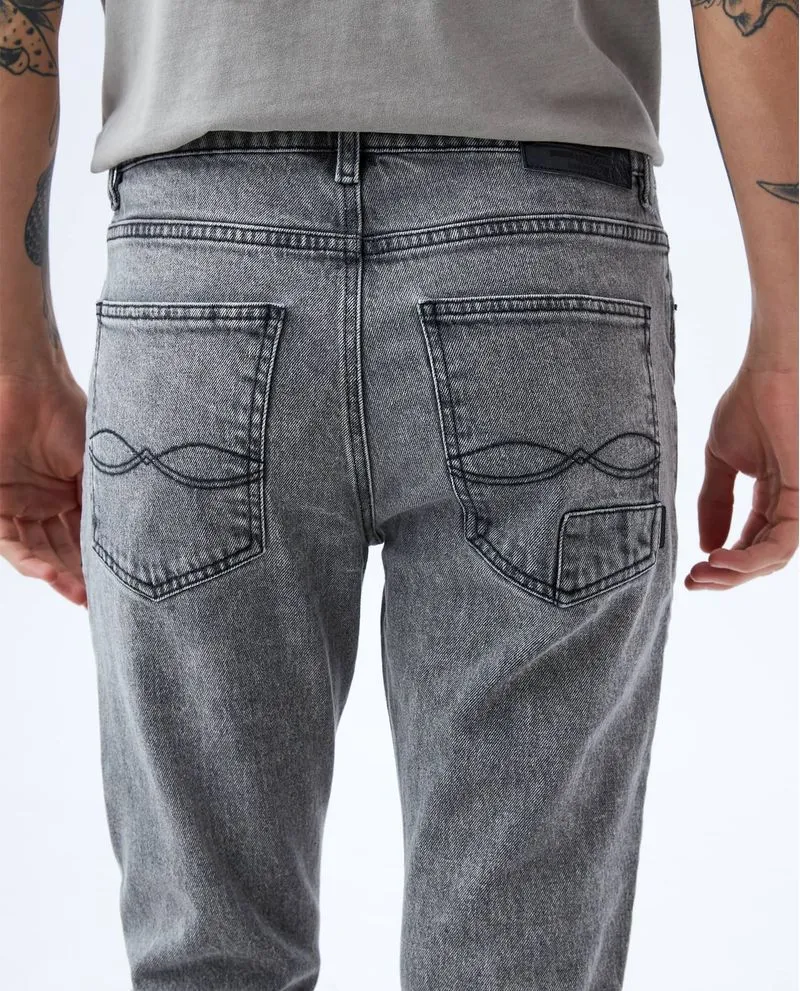 Jean Relaxed negro para hombre