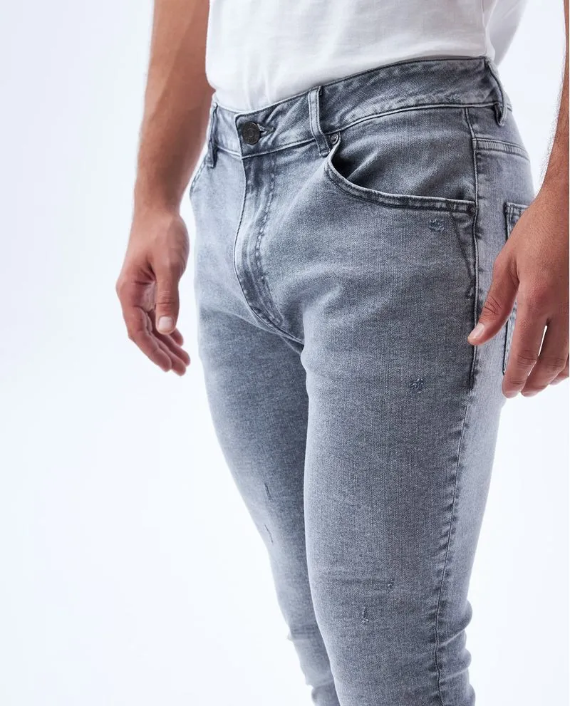 Jean Skinny fit tiro bajo para hombre