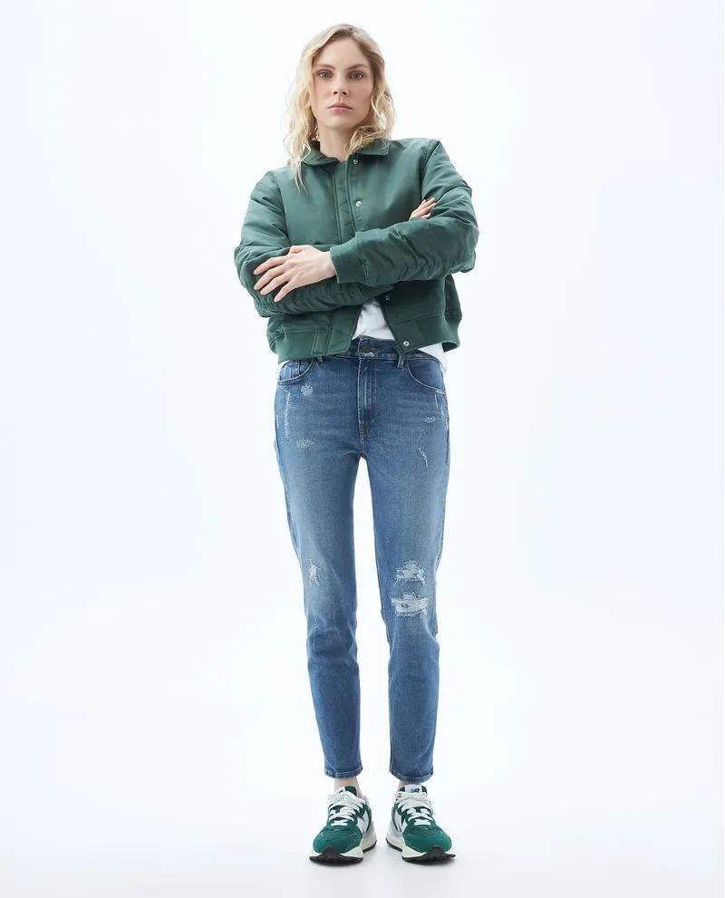 Jean Skinny tiro alto para mujer