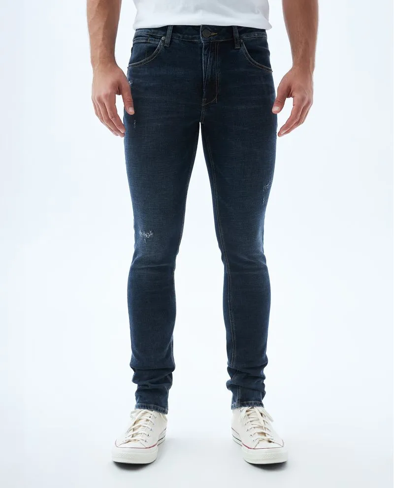 Jean Slim tiro bajo para hombre