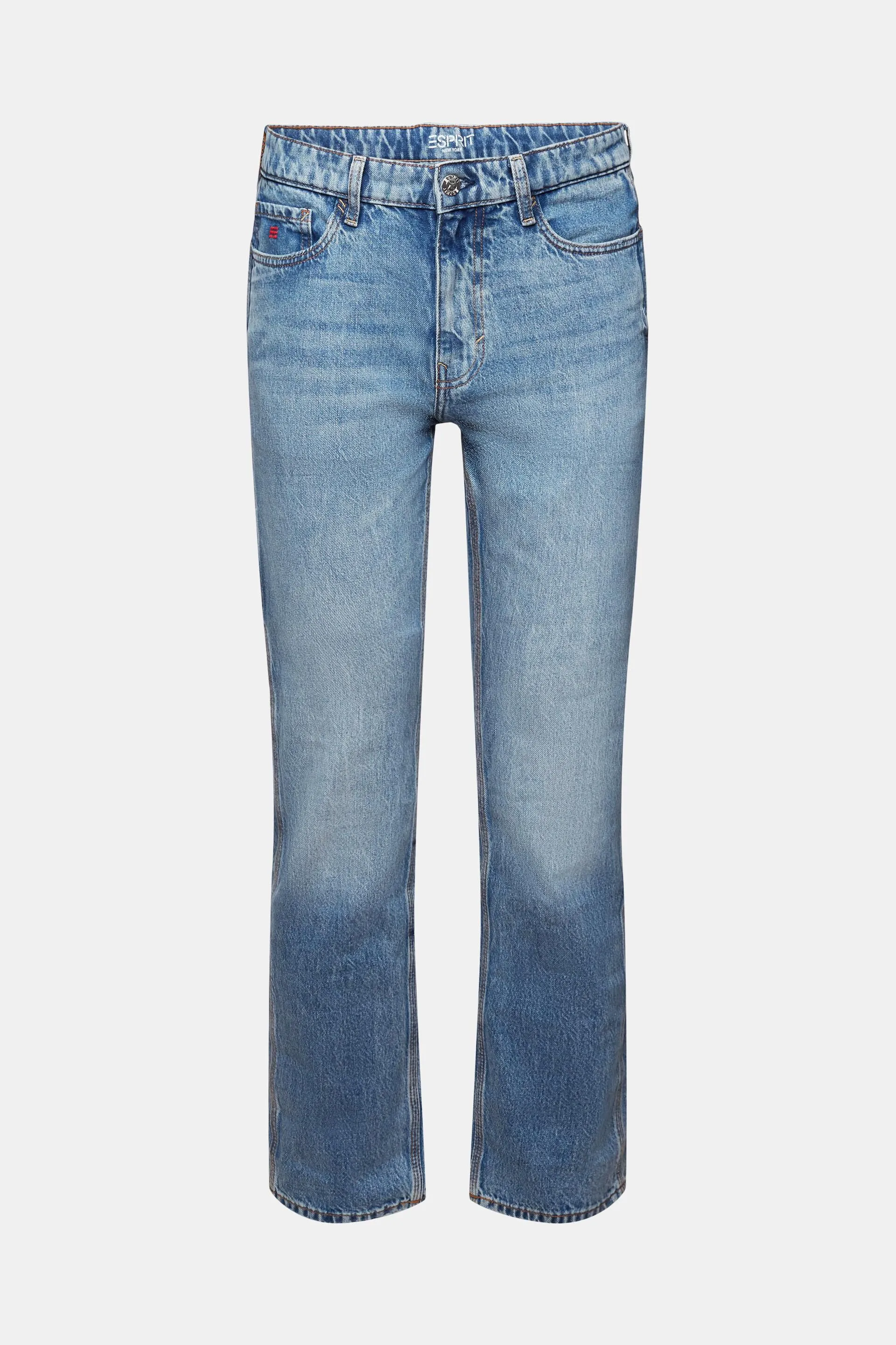 JEANS MIDRISE STRAIGHT FIT DE ESTILO CARPINTERO