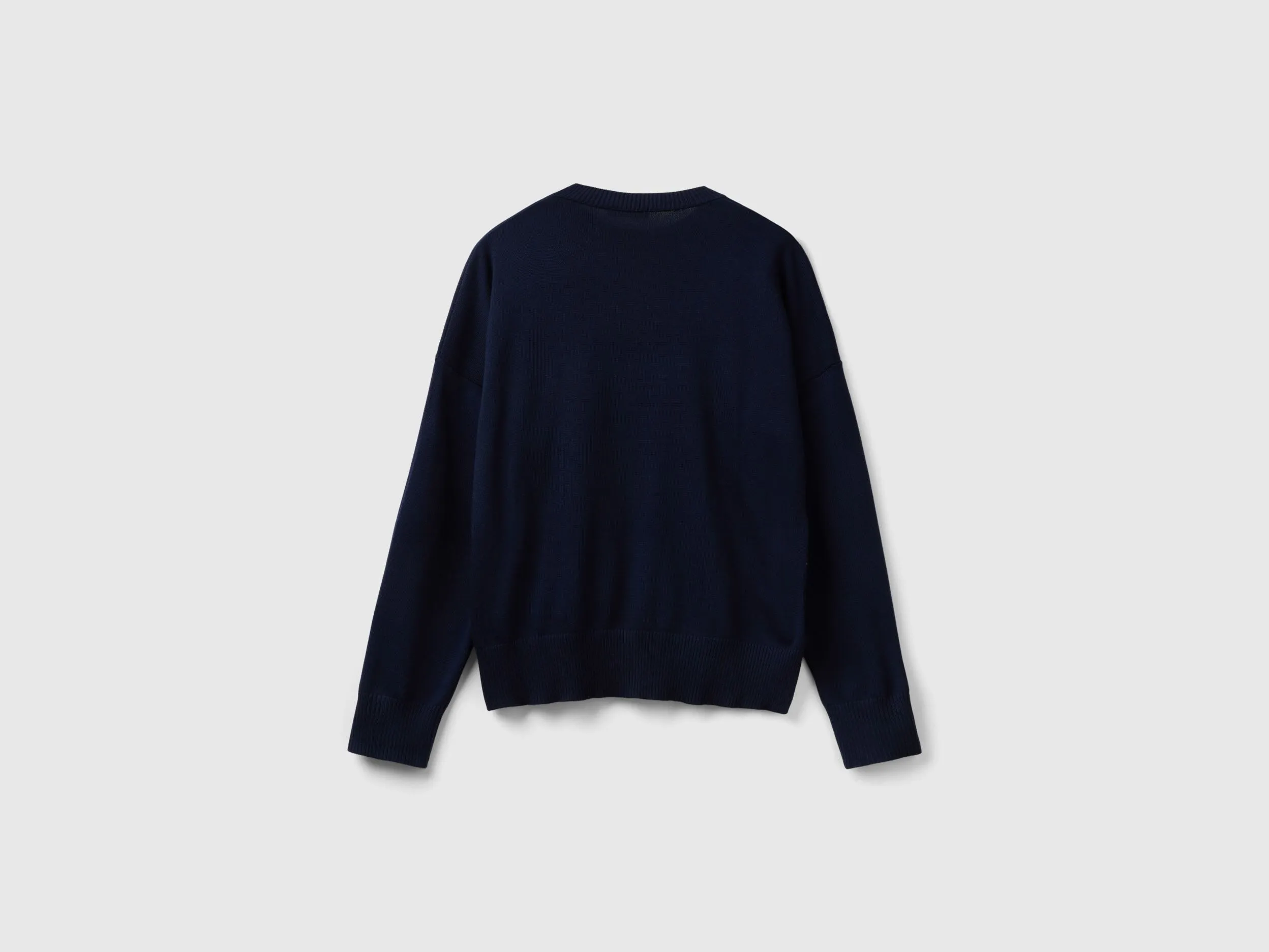 Jersey de cuello redondo de algodón tricot