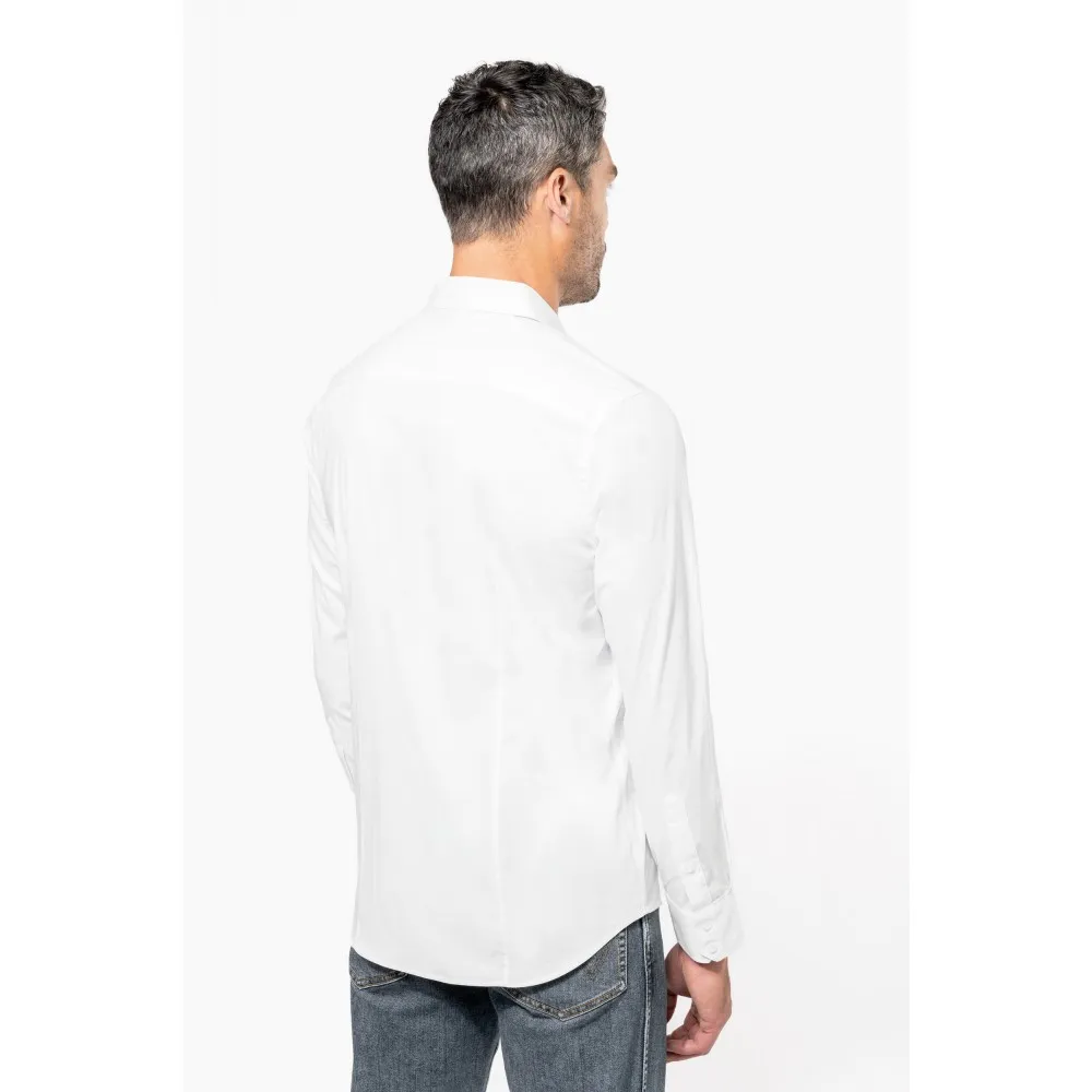 K529CAMISA STRECH MANGA LARGA HOMBRE