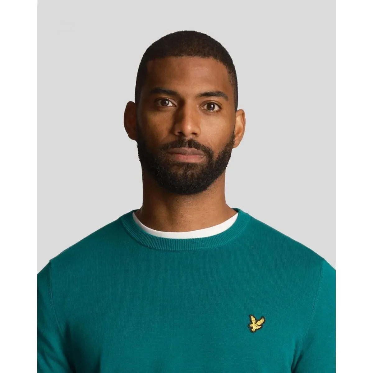 KN821V CREW NECK154 COURT GREEN