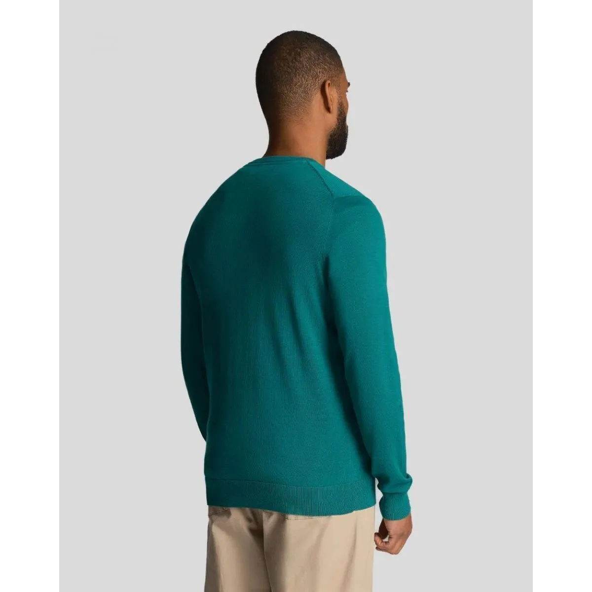 KN821V CREW NECK154 COURT GREEN