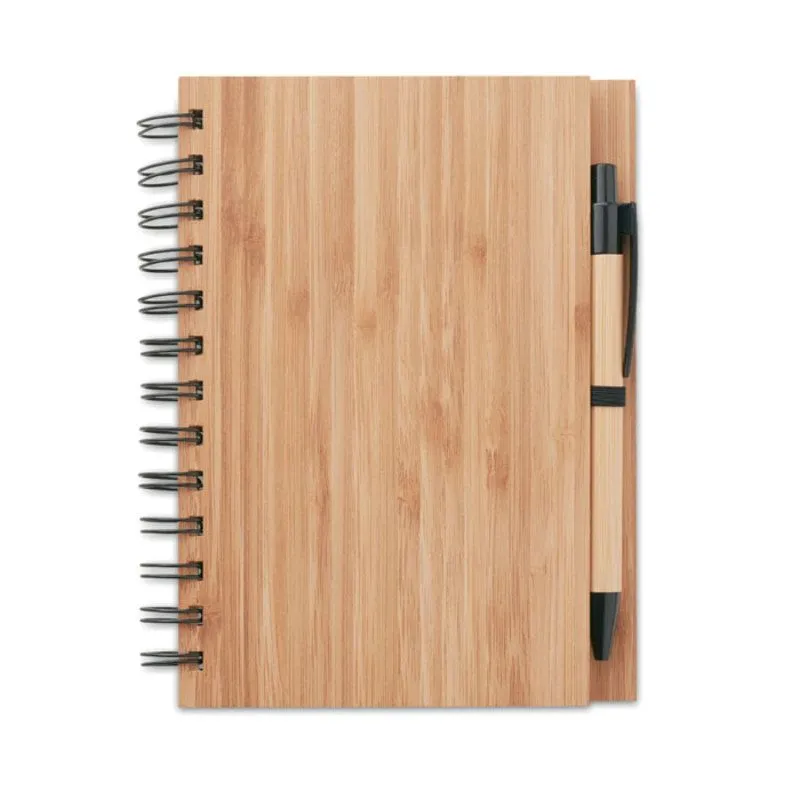 Libreta A6 con tapa de bambú Bambloc
