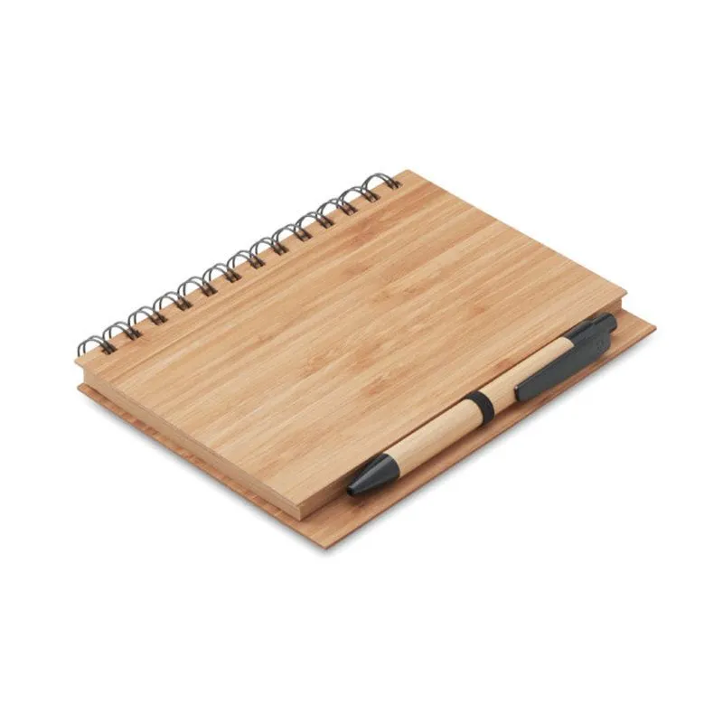 Libreta A6 con tapa de bambú Bambloc