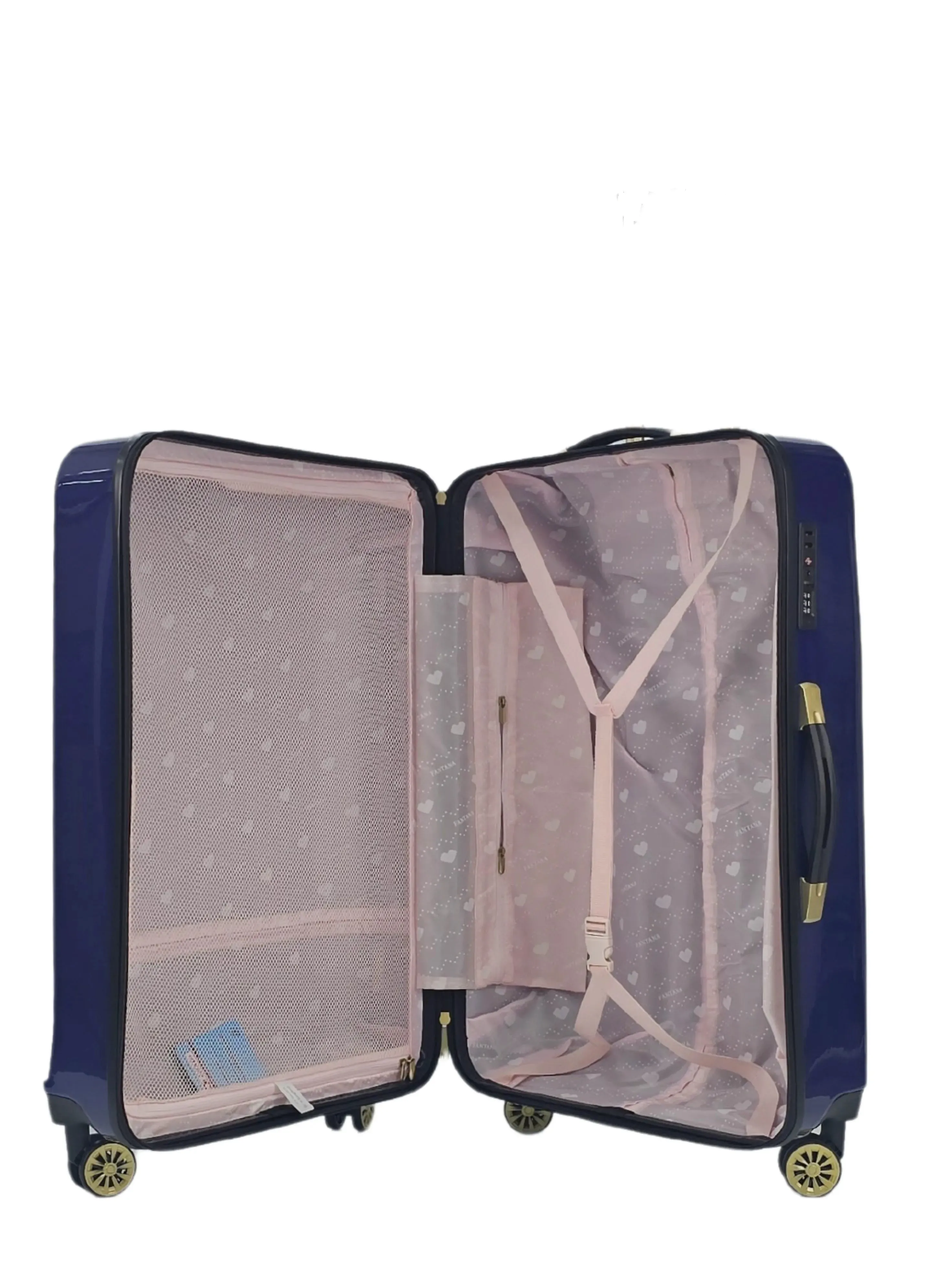 Maleta con ruedas y ruedas con estuche rígido floral brillante