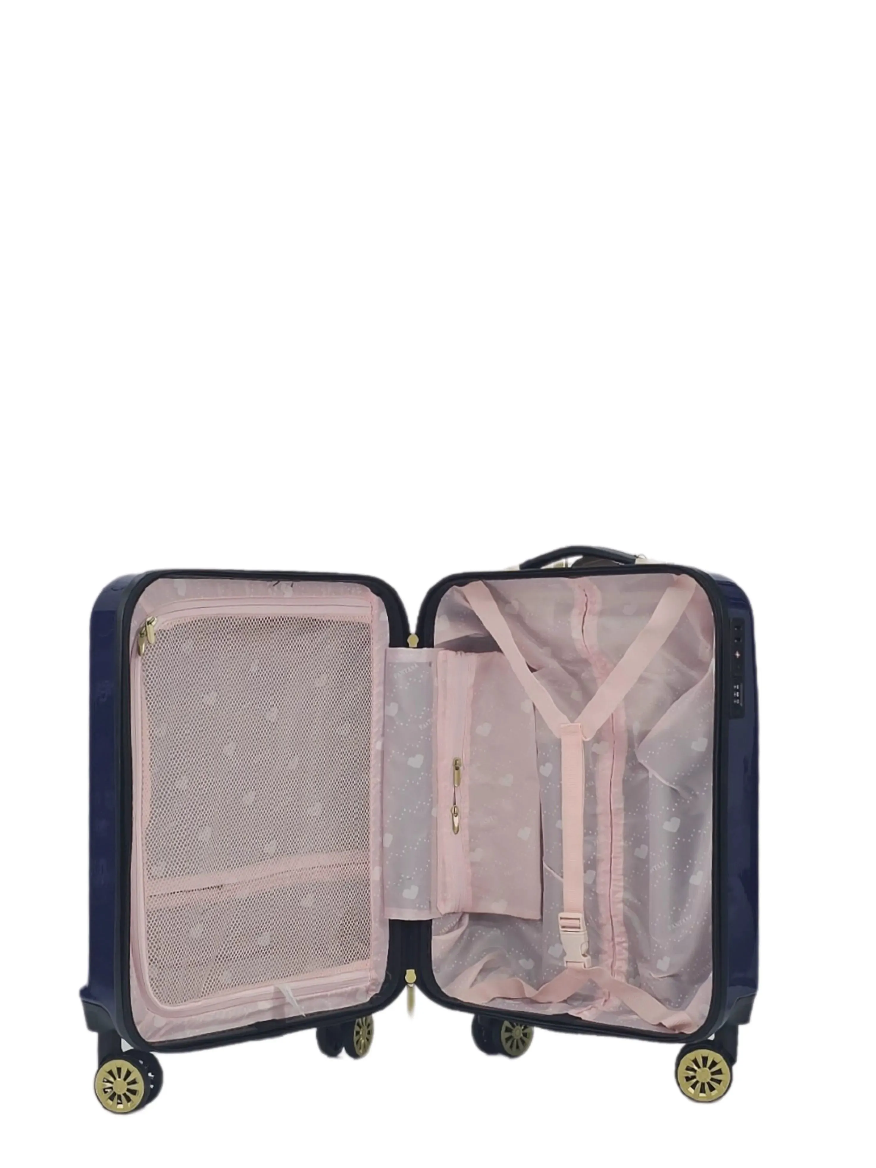 Maleta con ruedas y ruedas con estuche rígido floral brillante