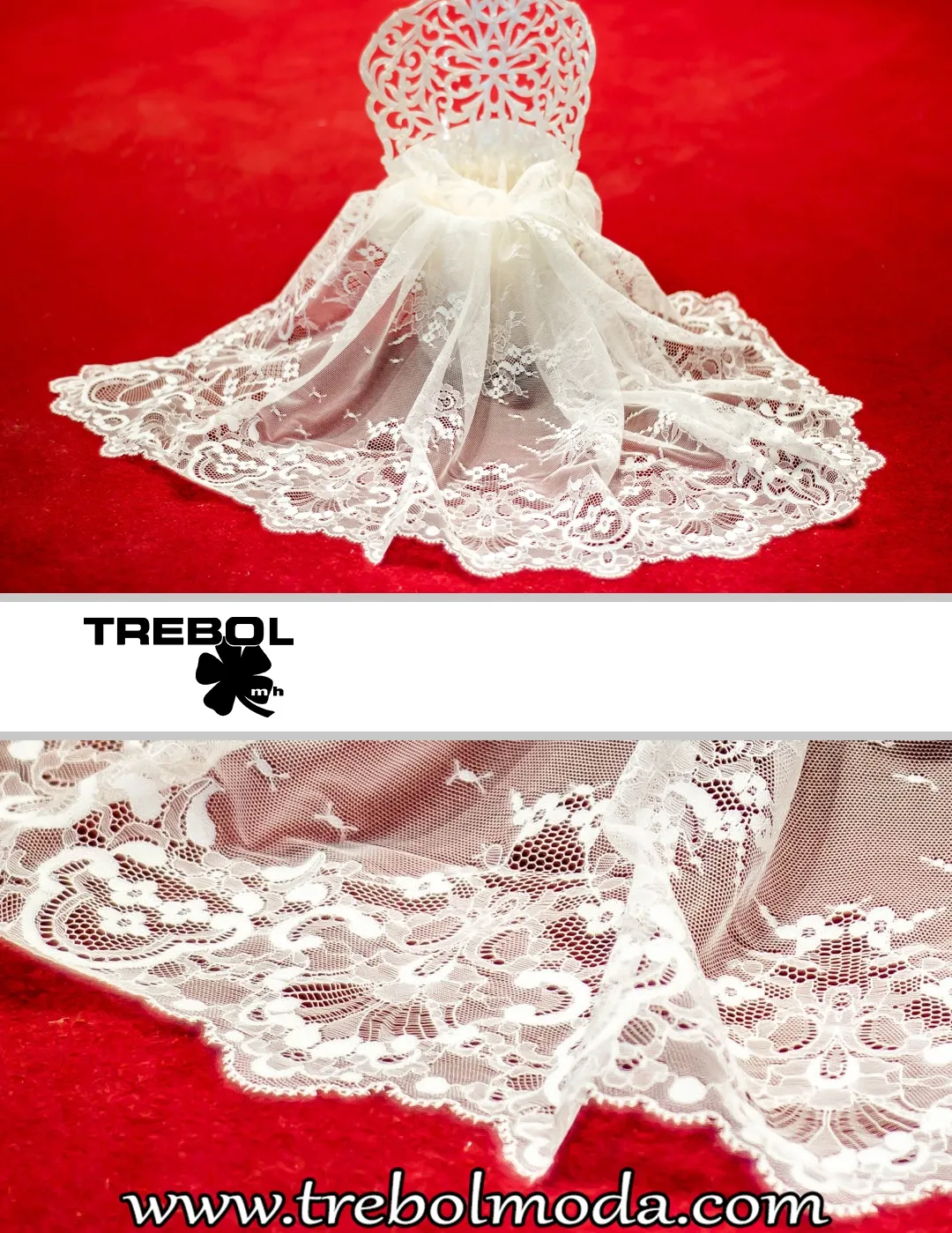 Mantilla marfil de encaje