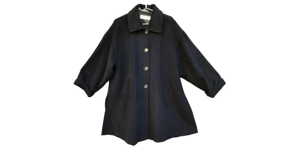 Max Mara Capa Negro 