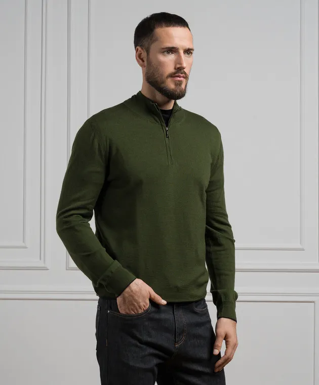 MooRER TERNIMLL green wool jumper
