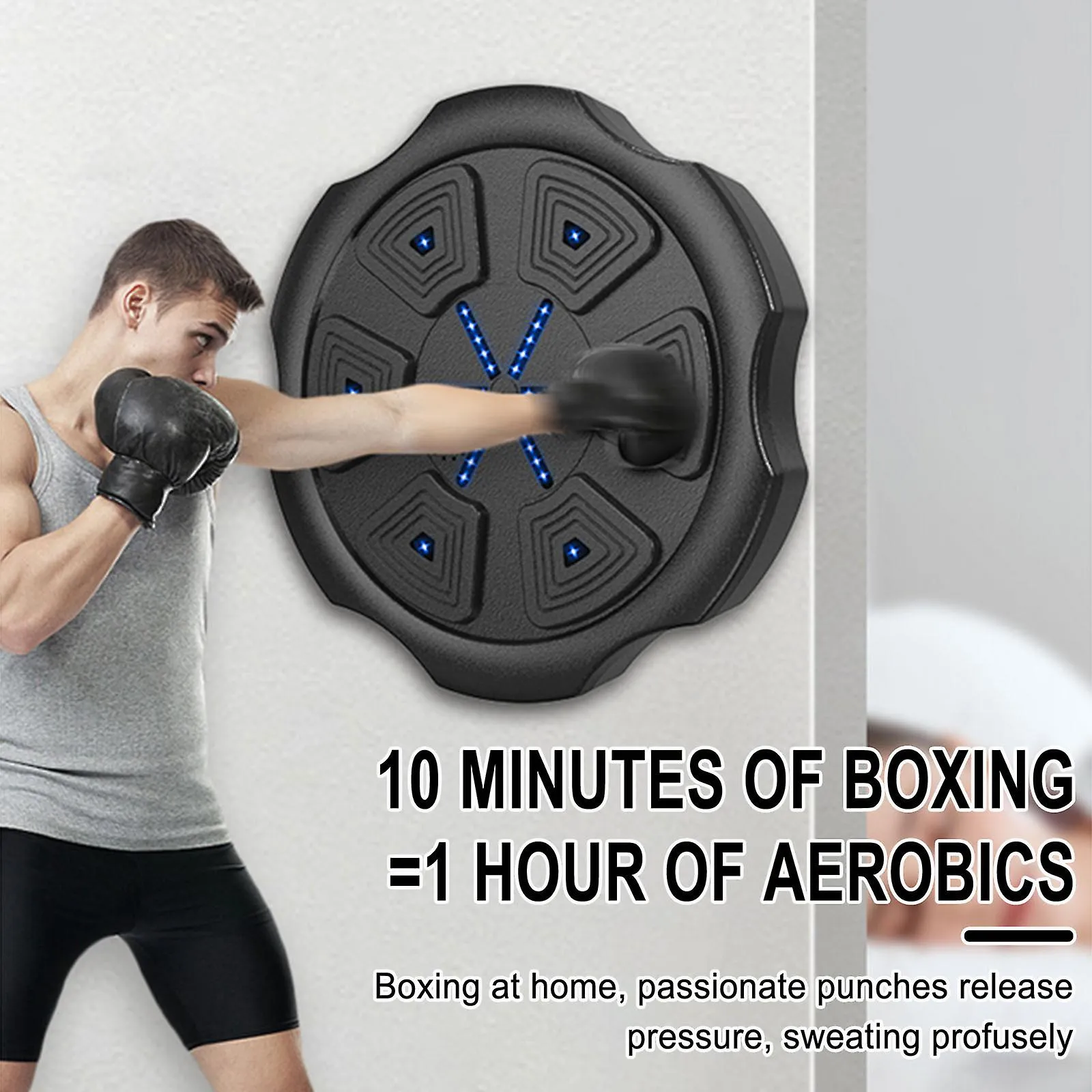 Máquina de boxeo inteligente Música Boxeo Deportes Fitness Entrenador de boxeo