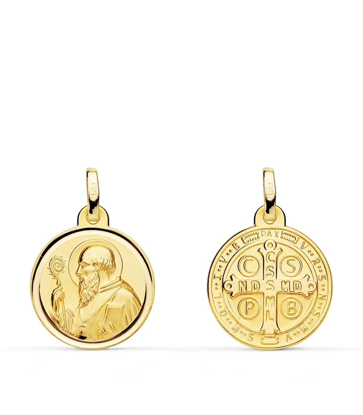 Médaille Saint Benoit 18 K 16mm